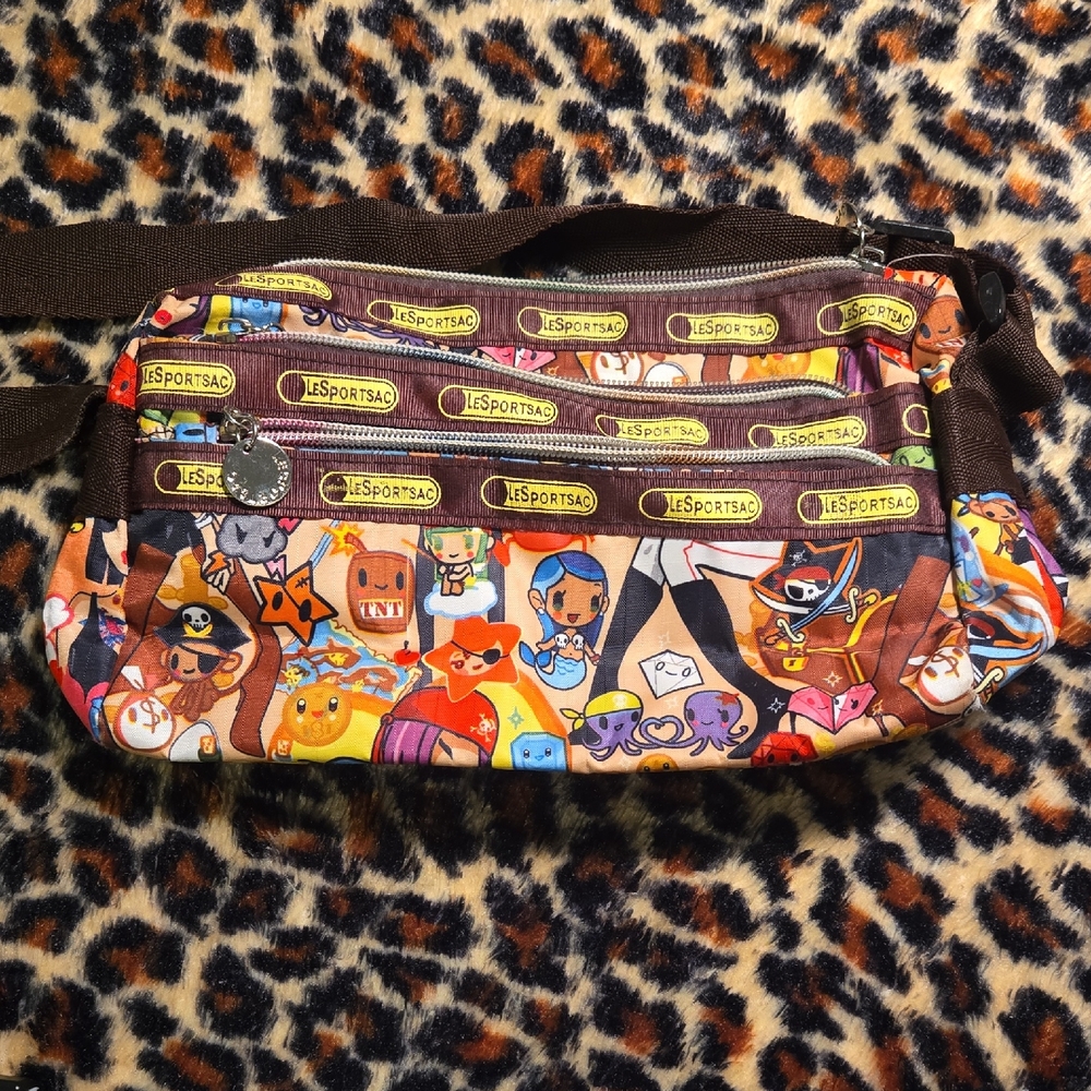 LeSportsac Multicolor Cartoon Print Bag